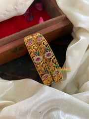 Filigree AD Stone Bangles -G5068