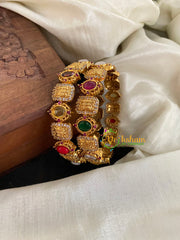 Ram Parivar Navarathna Multicolor Stone Bangles-G5066