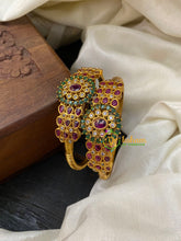 Exquisite AD Stone Bangle Pair -G5065