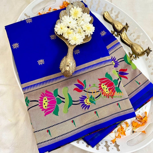 Royal Blue Paithani Soft Silk Saree -VS3004