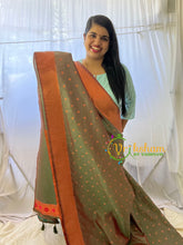 Grey Paithani Semi Soft Silk Saree -VS736