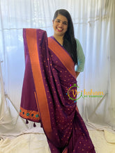 Purple Paithani Semi Soft Silk Saree -VS745