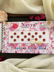 Cocktail Stone Red Sticker Bindi Book-Navya Short-BB027
