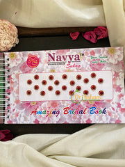 Cocktail Stone Red Sticker Bindi Book-Navya Short-BB027