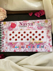 Cocktail Stone Red Sticker Bindi Book-Navya Short-BB027