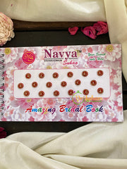 Cocktail Stone Red Sticker Bindi Book-Navya Short-BB027