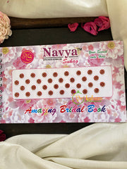 Cocktail Stone Red Sticker Bindi Book-Navya Short-BB027