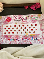 Cocktail Stone Red Sticker Bindi Book-Navya Short-BB027