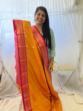 Mango Yellow Rani Paithani Soft Silk Saree -VS7348