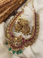 Premium Kemp Peacock Kaasumala Short Neckpiece-G2417