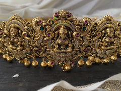 Premium AD Stone Lakshmi Temple Hipbelt -G2279