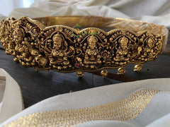 Gold Look Alike Lakshmi Hipbelt -Antique Temple Hipbelt -G2278
