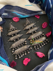 Oxidized German Silver Danglers-S381