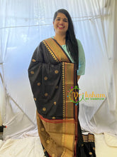 Black Rani Paithani Soft Silk Saree -VS7347