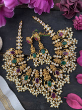 Laskhmi AD Stone Guttapusalu Style Temple Choker -G2254