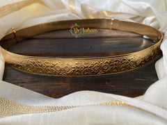 Premium Light weight Hip belt -Engraved Hip belt -Swirling Ferns and Flower -G2262