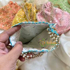 Return Gift Potli Bags -Printed Potli bag -6 pieces Set-RG110