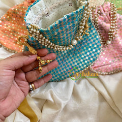 Return Gift Potli Bags -Printed Potli bag -6 pieces Set-RG110