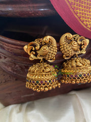 Premium Matt Peacock Jhumkas-G5152