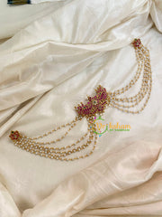 Peacock Jada Bun Billai with Maatil -Bridal Bun Jada Billai -G8364