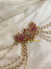 Peacock Jada Bun Billai with Maatil -Bridal Bun Jada Billai -G8364