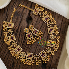 Fancy AD Stone Designer Neckpiece -G050