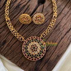 Hasli Style Temple Choker Short Neckpiece -G033