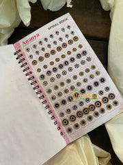 Round Stone Sticker Bindi Book- Ananya Long -BB107