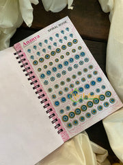 Round Stone Sticker Bindi Book- Ananya Long -BB107
