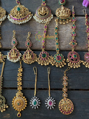 Premium Gold Single Strand Bridal Tikka -G2298