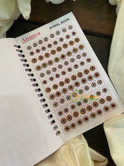 Round Stone Sticker Bindi Book- Ananya Long -BB107