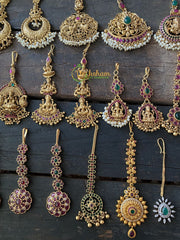 Premium Gold Single Strand Bridal Tikka -G2298