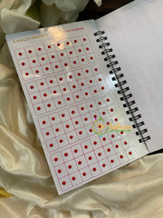 Small Round Plain Sticker Bindi Book-Navya Long-BB106