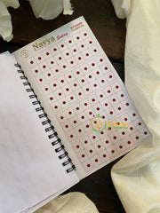 Small Round Plain Sticker Bindi Book-Navya Long-BB106