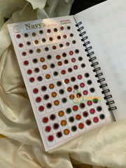 Round Plain Sticker Bindi Book-Navya Long-BB104