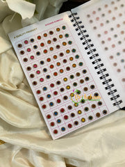 Round Stone Sticker Bindi Book-Navya Long -BB103