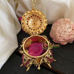 Kemp Elephant Kumkum Box-G3106