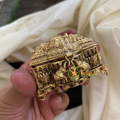 Antique Lakshmi Kumkum Box- Rectangular -G3097