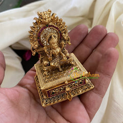 Gold Seated Lakshmi Kumkum Box -Temple Kumkum Box-G3100