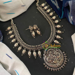 Kolhapuri Temple Neckpiece- Narthana Krishna -S551