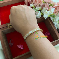 American Diamond Bracelet-White-G5288