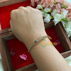American Diamond Bracelet-Blue-g5171