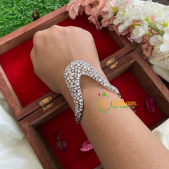 Designer American Diamond Bracelet-White-g5228