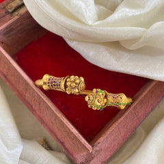 Gold Look Alike Kada Bracelet -Red Flowerdrum-G062