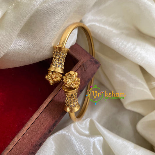 Gold Look Alike Kada Bracelet  -Flowerdrum-G061