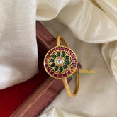 Gold Look Alike Kada Bracelet -Chakra-Red White Green-G054