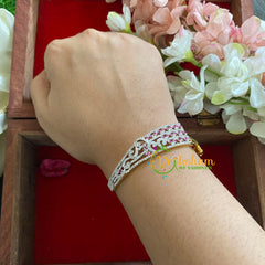 American Diamond Bracelet-Pink-G5256