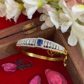 American Diamond Bracelet-Blue-g5186