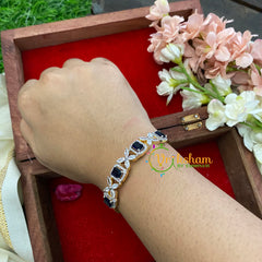 American Diamond Bracelet-Blue-g5177