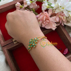 American Diamond Bracelet-Green-G5193